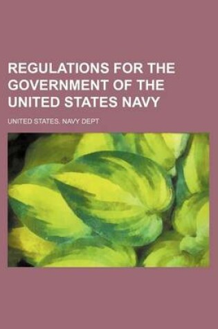 Cover of Regulations for the Government of the United States Navy