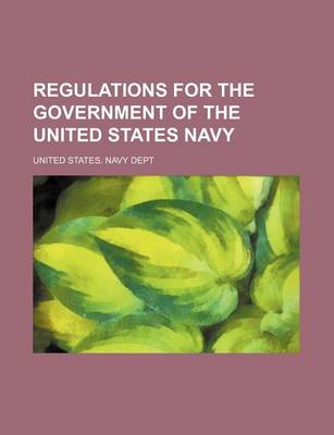 Book cover for Regulations for the Government of the United States Navy