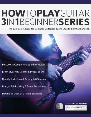 Book cover for How to Play Guitar 3 in 1 Beginner Series