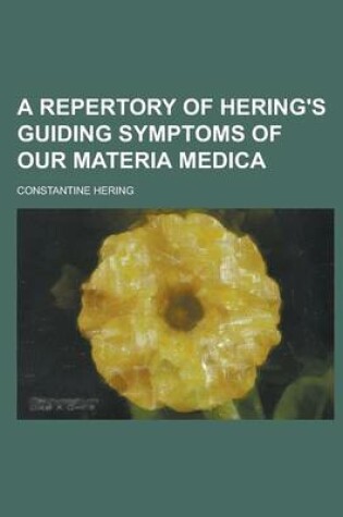Cover of A Repertory of Hering's Guiding Symptoms of Our Materia Medica