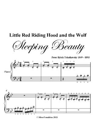 Book cover for Little Red Riding Hood and the Wolf Beginner Piano Sheet Music