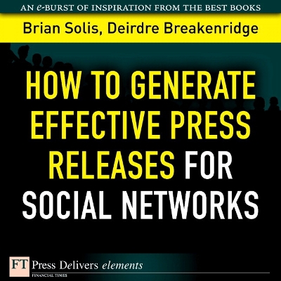 Book cover for How to Generate Effective Press Releases for Social Networks