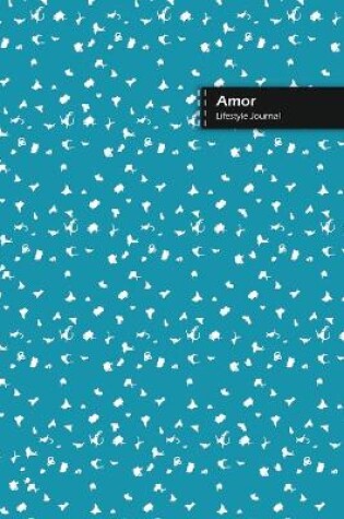 Cover of Amor Lifestyle Journal, Blank Write-in Notebook, Dotted Lines, Wide Ruled, Size (A5) 6 x 9 In (Royal Blue)