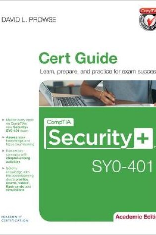 Cover of CompTIA Security+ SY0-401 Pearson uCertify Course Student Access Card