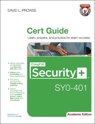Book cover for CompTIA Security+ SY0-401 Pearson uCertify Course Student Access Card