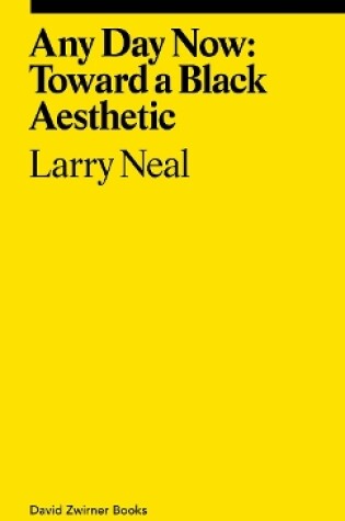 Cover of Any Day Now: Toward a Black Aesthetic