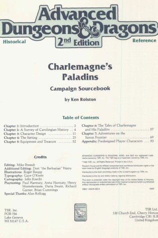 Cover of Charlemagne's Paladin Campaign