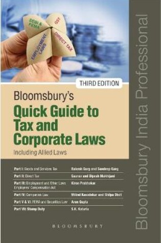 Cover of Bloomsbury's Quick Guide to Tax and Corporate Laws in India