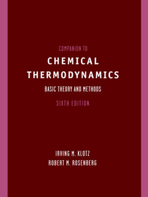 Book cover for Companion to Chemical Thermodynamics