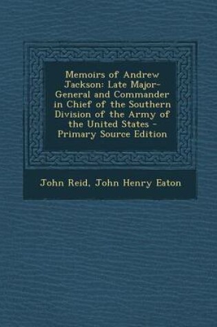 Cover of Memoirs of Andrew Jackson