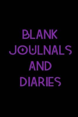 Book cover for Blank Journals And Diaries