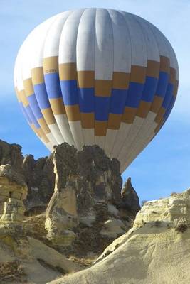 Book cover for White and Blue Hot Air Balloon