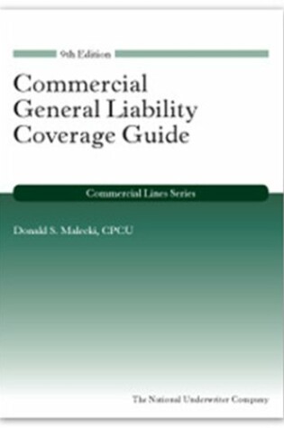 Cover of Commercial General Liability Coverage Guide, 9th Edition