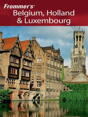 Cover of Frommer's Belgium, Holland & Luxembourg