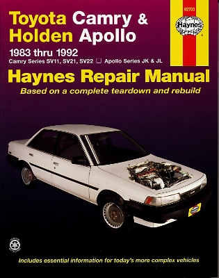 Book cover for Toyota Camry & Holden Apollo (83 - 92)