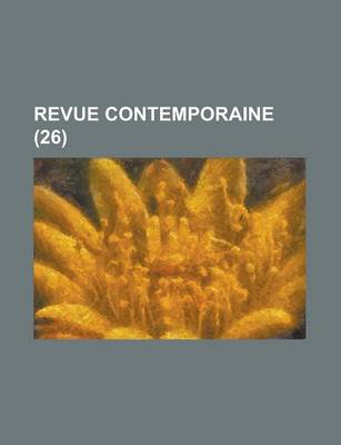 Book cover for Revue Contemporaine (26)