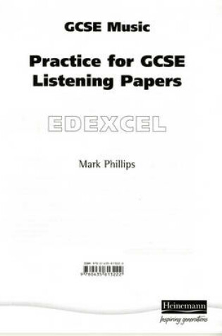 Cover of Practice for Edexcel GCSE Music Listening Paper