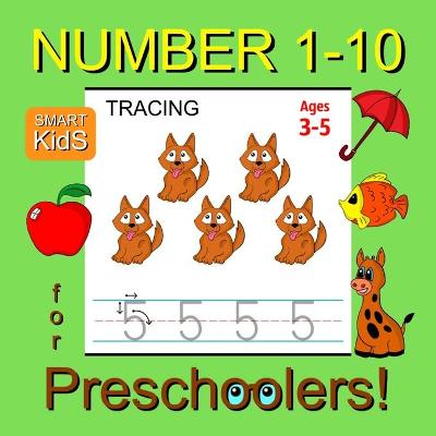 Book cover for Number Tracing 1-10 for Preschoolers