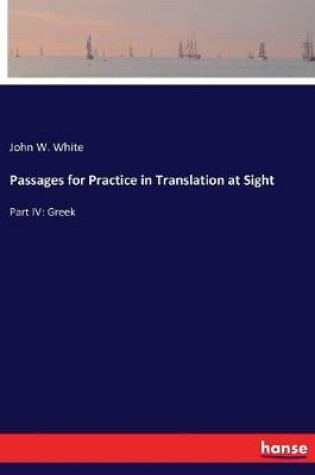 Cover of Passages for Practice in Translation at Sight