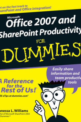 Cover of Office 2007 and Sharepoint Productivity For Dummies