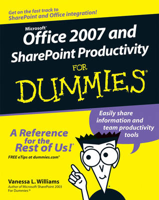 Book cover for Office 2007 and Sharepoint Productivity For Dummies