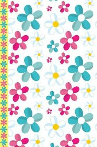 Cover of Colorful Pink Blue Daisies Wide Ruled Journal Paper