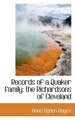 Book cover for Records of a Quaker Family