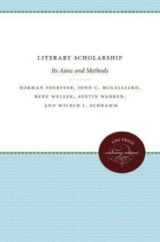 Cover of Literary Scholarship