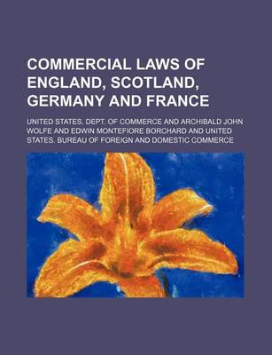 Book cover for Commercial Laws of England, Scotland, Germany and France