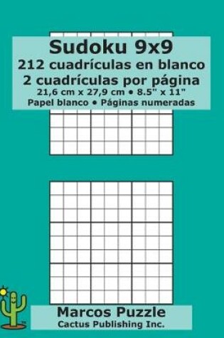 Cover of Sudoku 9x9 - 212 cuadriculas en blanco