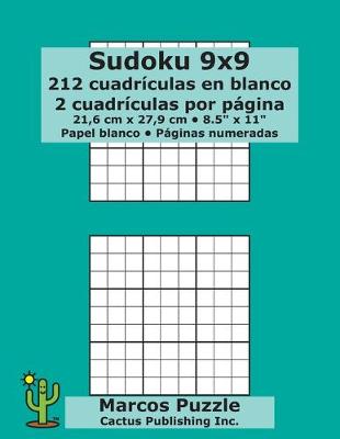 Book cover for Sudoku 9x9 - 212 cuadriculas en blanco