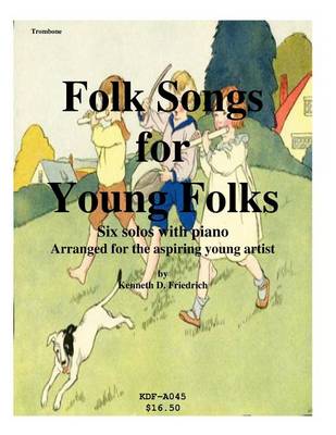 Book cover for Folk Songs for Young Folks - trombone and piano