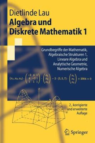 Cover of Algebra Und Diskrete Mathematik 1