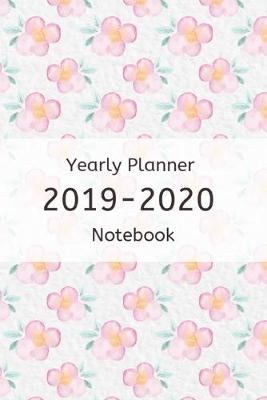 Book cover for Yearly planner 2019-2020 notebook