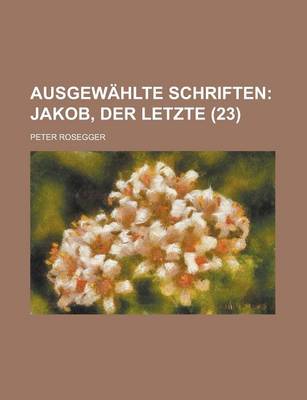 Book cover for Ausgewahlte Schriften (23)