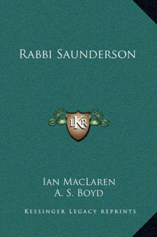 Cover of Rabbi Saunderson