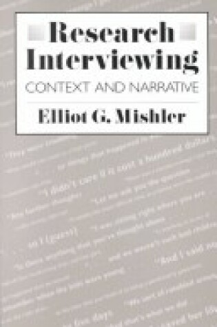 Cover of Research Interviewing