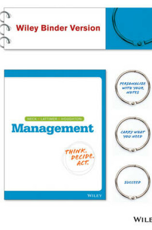 Cover of Management 1e Binder Ready Version + Wileyplus Registration Card