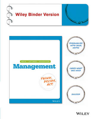 Book cover for Management 1e Binder Ready Version + Wileyplus Registration Card