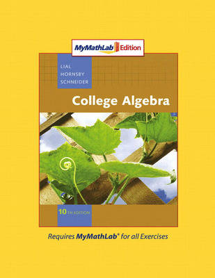 Book cover for College Algebra, MyLab Math Edition