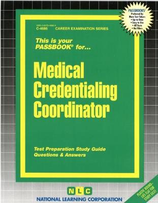 Book cover for Medical Credentialing Coordinator