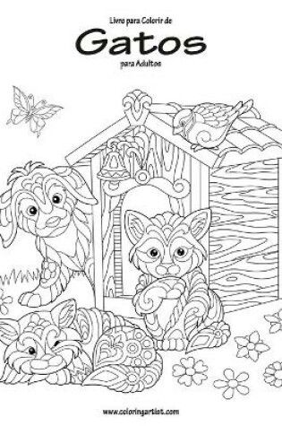 Cover of Livro para Colorir de Gatos para Adultos 1