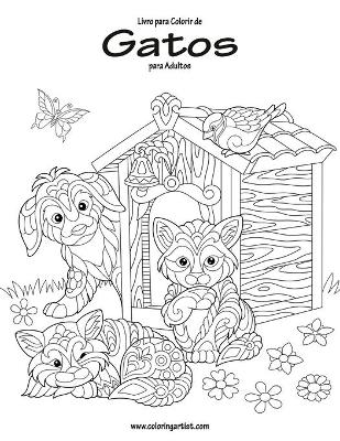 Book cover for Livro para Colorir de Gatos para Adultos 1