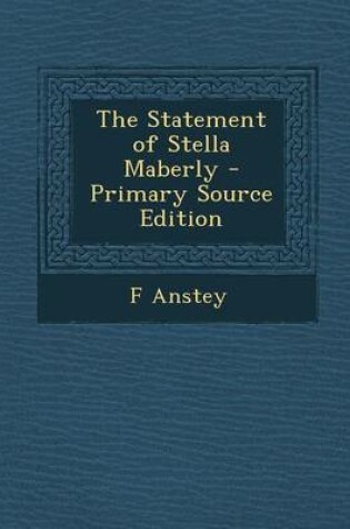 Cover of The Statement of Stella Maberly