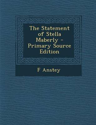 Book cover for The Statement of Stella Maberly