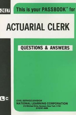 Cover of Actuarial Clerk