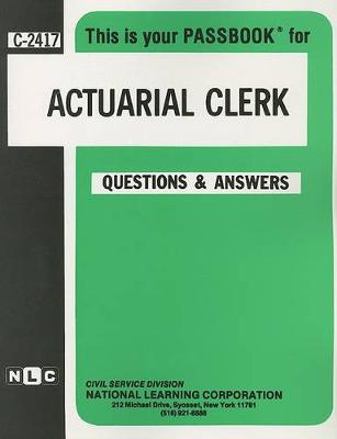 Book cover for Actuarial Clerk