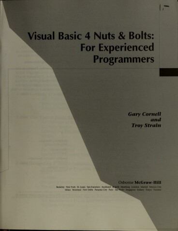 Cover of Visual Basic Nuts and Bolts