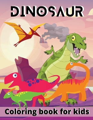 Book cover for Dinosaur coloring book for kids