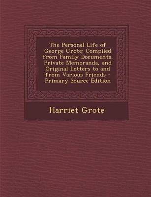 Book cover for The Personal Life of George Grote